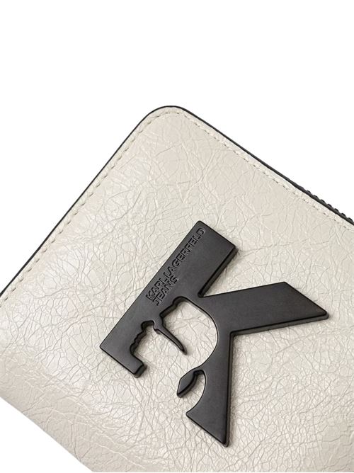 Portafoglio bianco in similpelle Karl Lagerfeld jeans | A2W32039100